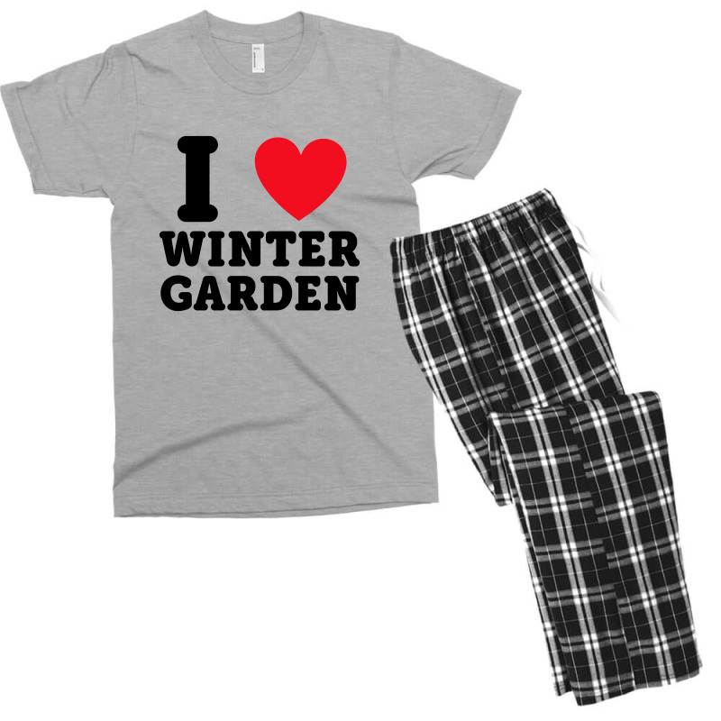 I Love Winter Garden Men's T-shirt Pajama Set By Cm-arts - Artistshot