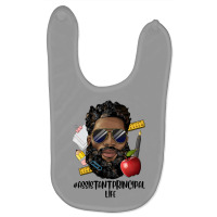 Black Man Assistant Principal Life Baby Bibs | Artistshot