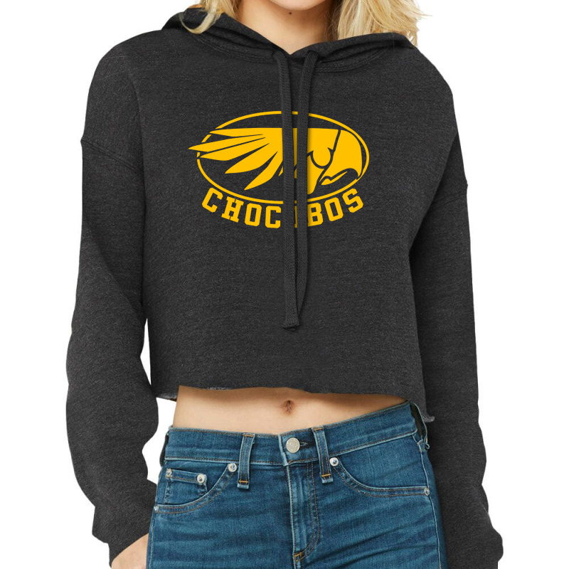 Chocobo Final Fantasy Cropped Hoodie by tatadina | Artistshot