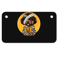 Poodle Dog Cute Halloween Costume Dog Lover Design 103 Motorcycle License Plate | Artistshot