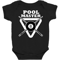 Pool Master Eight Ball   Pool Billiard Table Player T Shirt Baby Bodysuit | Artistshot