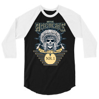 Native American T  Shirt Nativ Skull T  Shirt 3/4 Sleeve Shirt | Artistshot