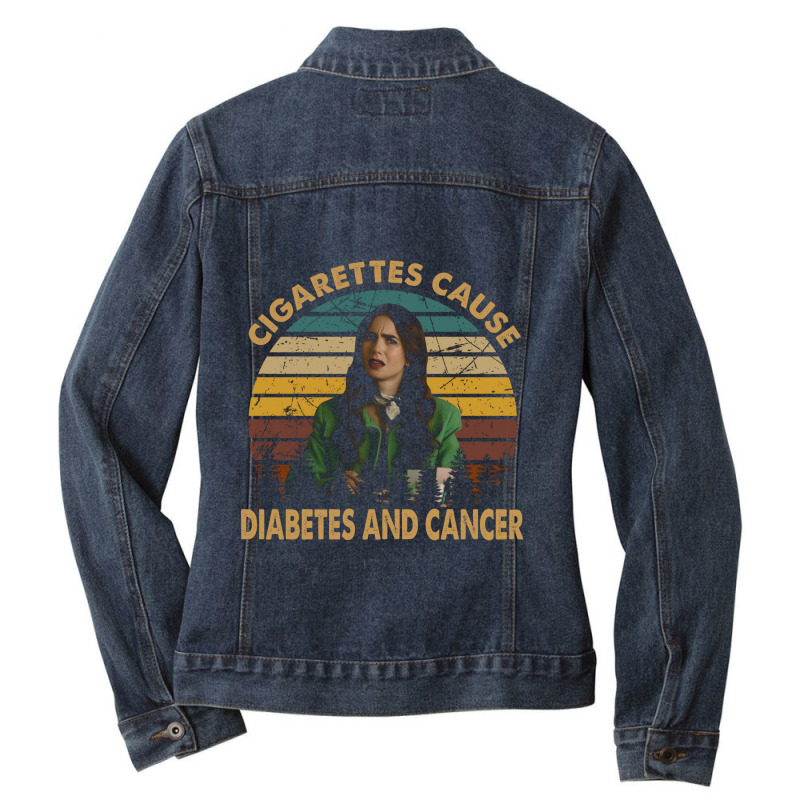 Classic Retro American Film Arts Characters Day Gifts Ladies Denim Jacket by StickyPicky | Artistshot