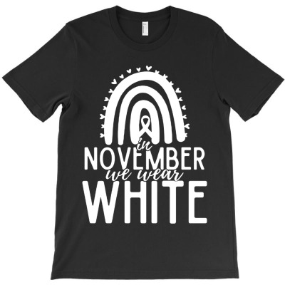 In November We Wear White T-shirt Designed By Gary B Boswell