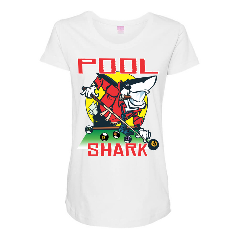 Pool Shark Funny Billiards Eight Ball Nine Ball T Shirt Maternity Scoop Neck T-shirt by komulavcasante6 | Artistshot