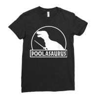 Poolasaurus Billiard Player Dinosaur Snooker Eight Ball Cue T Shirt Ladies Fitted T-shirt | Artistshot