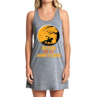 Horse Brooms Are For Amateurs Funny Halloween Horse Lover Tank Dress | Artistshot