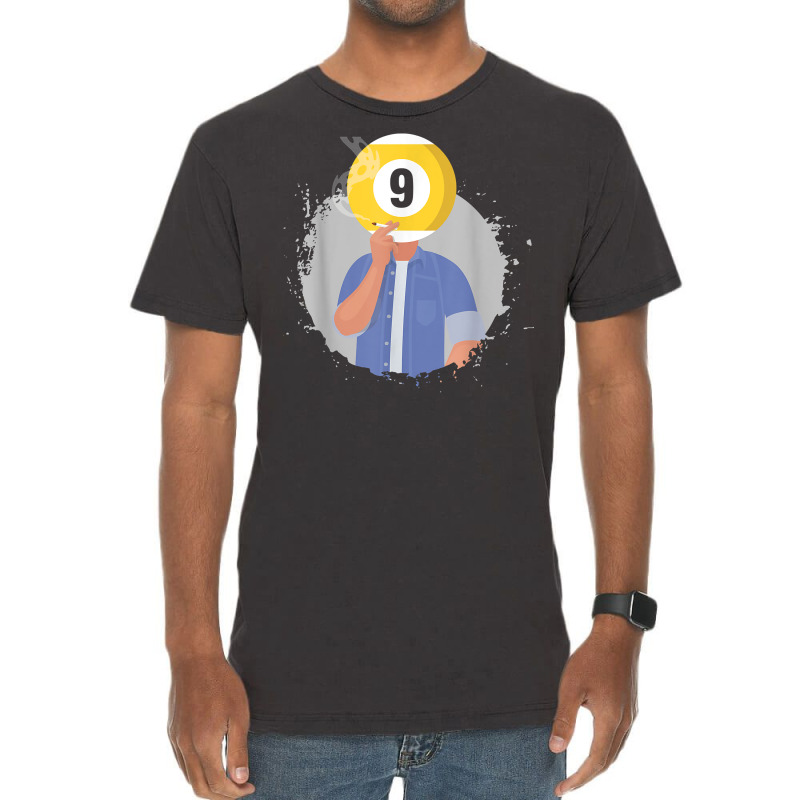 Retro Billiards Snooker Billiard 9 Ball Player Cue Sports T Shirt Vintage T-shirt | Artistshot