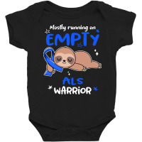 Als Awareness T  Shirt A L S Awareness Mostly Running On Empty A L S W Baby Bodysuit | Artistshot