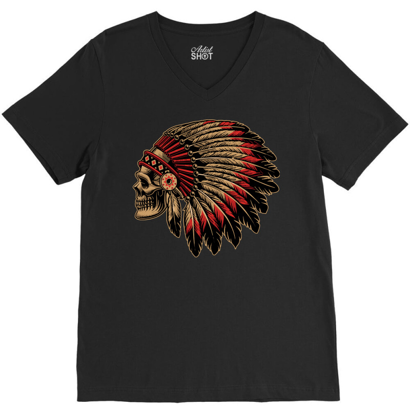 Native American T  Shirt Native T  Shirt V-Neck Tee by sliceshit | Artistshot