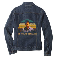 Graphic American Movie Design Character Funny Gifts Ladies Denim Jacket | Artistshot