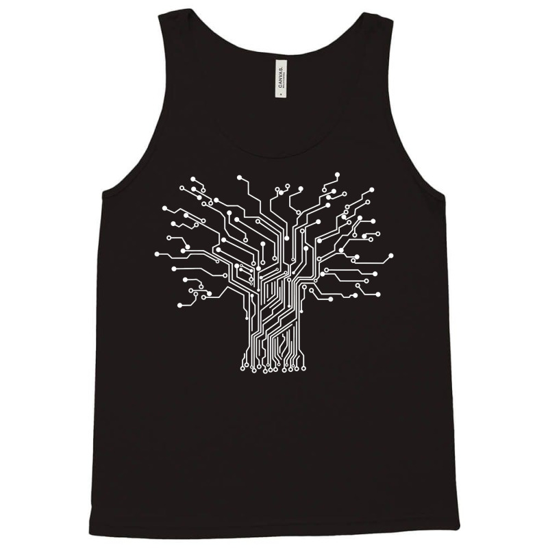 Electronics Technician Binary Tree   Electrical Engineer T Shirt Tank Top by survisgn | Artistshot