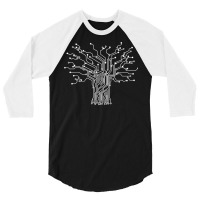 Electronics Technician Binary Tree   Electrical Engineer T Shirt 3/4 Sleeve Shirt | Artistshot