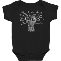 Electronics Technician Binary Tree   Electrical Engineer T Shirt Baby Bodysuit | Artistshot