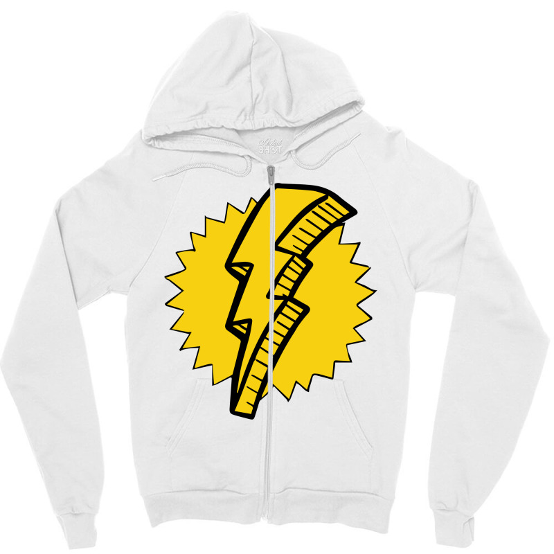 Lightning Bolt Zipper Hoodie by MegaAgustina | Artistshot