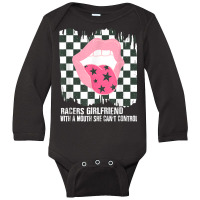 Racers Girlfriend Dirt Track Racing Stock Car Racetrack Gear T Shirt Long Sleeve Baby Bodysuit | Artistshot