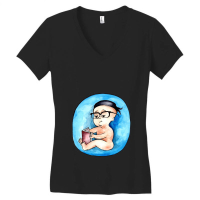 Hardworking Baby Women's V-neck T-shirt Designed By Zeynepu