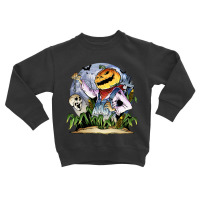 Halloween Pumpkin Zombie Party Toddler Sweatshirt | Artistshot