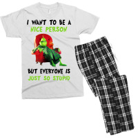 I Want To Be A Nice Person But Everyone Is Just So Stupid For Light Men's T-shirt Pajama Set | Artistshot
