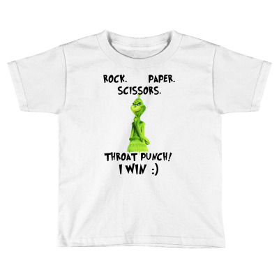 Rock Paper Scissors Throat Punch I Win For Light Toddler T-shirt Designed By Toweroflandrose