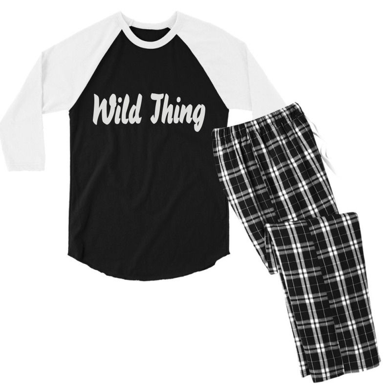 Wild Thing Men's 3/4 Sleeve Pajama Set | Artistshot