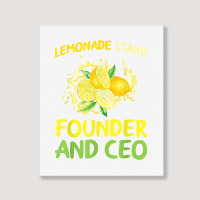 Lemonade Stand Founder And Ceo Lemon Juice Boss T Shirt Portrait Canvas Print | Artistshot