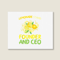 Lemonade Stand Founder And Ceo Lemon Juice Boss T Shirt Landscape Canvas Print | Artistshot