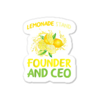 Lemonade Stand Founder And Ceo Lemon Juice Boss T Shirt Sticker | Artistshot