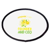 Lemonade Stand Founder And Ceo Lemon Juice Boss T Shirt Oval Patch | Artistshot