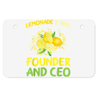 Lemonade Stand Founder And Ceo Lemon Juice Boss T Shirt Atv License Plate | Artistshot