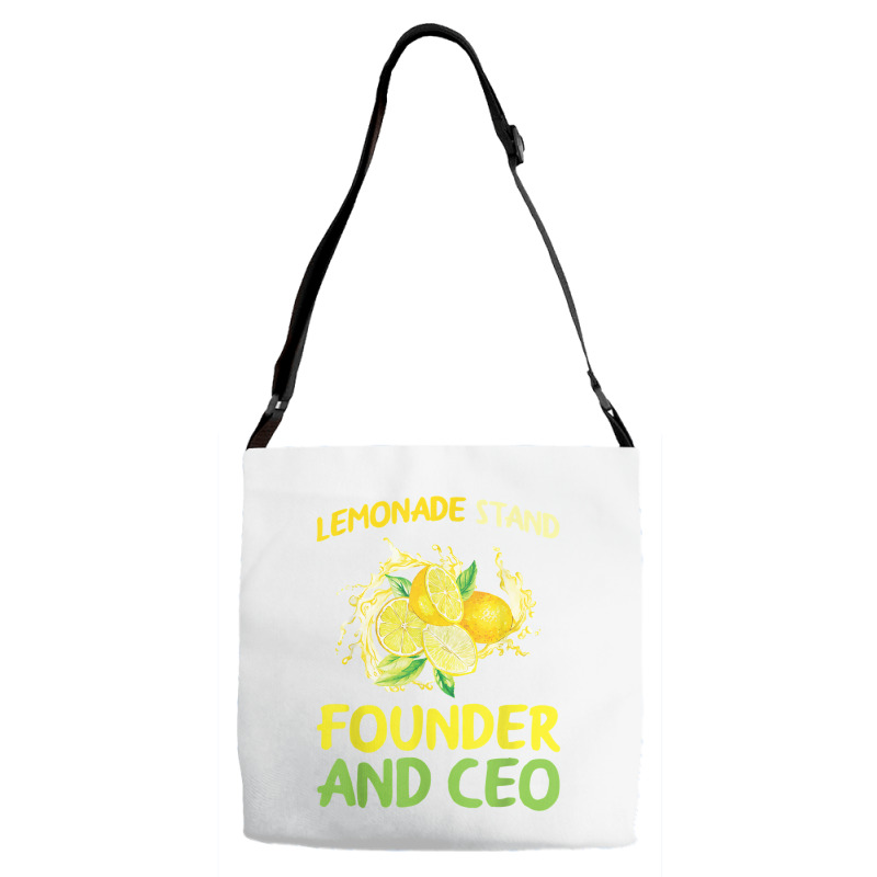 Lemonade Stand Founder And Ceo Lemon Juice Boss T Shirt Adjustable Strap Totes | Artistshot