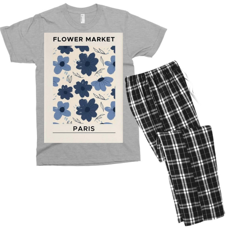 Flower Market Paris Men's T-shirt Pajama Set by David J | Artistshot