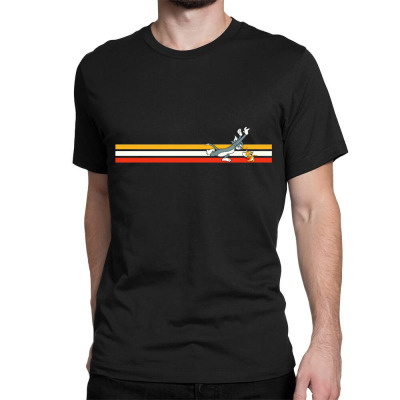 Retro Stripes Classic T-shirt Designed By Wildern