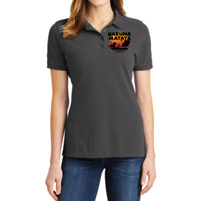 Problem Free Philosophy Ladies Polo Shirt Designed By Wildern