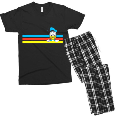 Retro Stripe Men's T-shirt Pajama Set Designed By Wildern