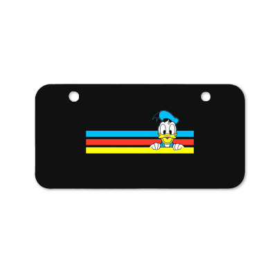 Retro Stripe Bicycle License Plate Designed By Wildern