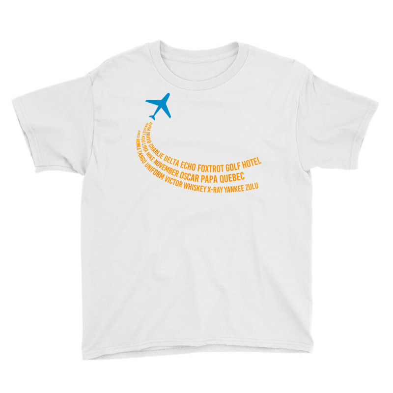 Phonetic Alphabet  Pilot Airplane T Shirt Youth Tee | Artistshot