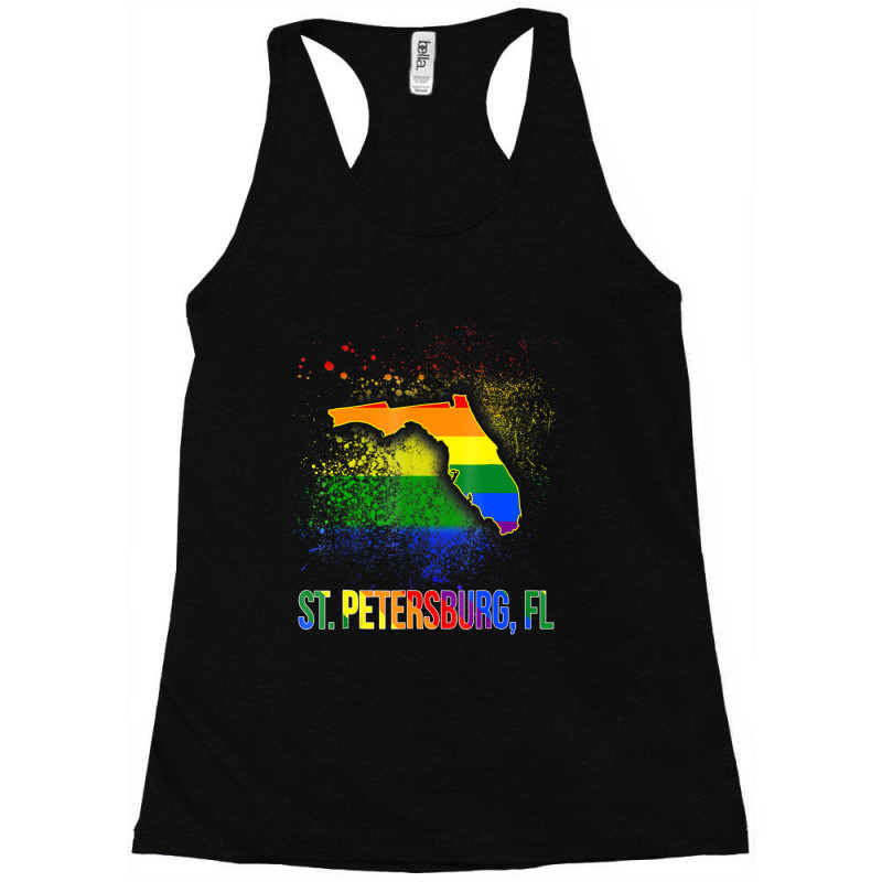 St Petersburg Florida Lgbt Pride Racerback Tank by GarrickElzea | Artistshot