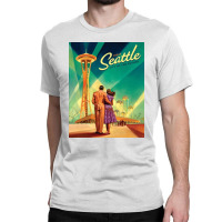 Seattle Sweet City Classic T-shirt | Artistshot