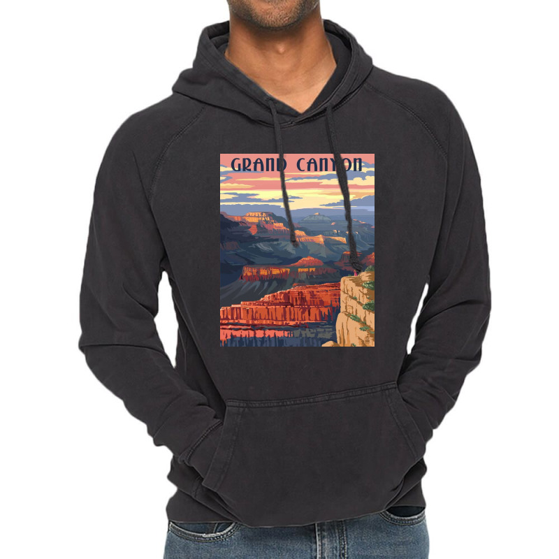 Grand Canyon Sunset Vintage Hoodie by Mariartin | Artistshot