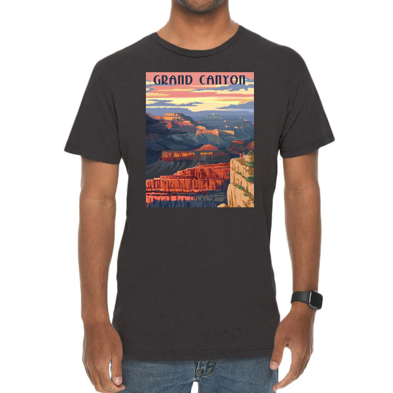 Grand Canyon Sunset Vintage T-Shirt by Mariartin | Artistshot