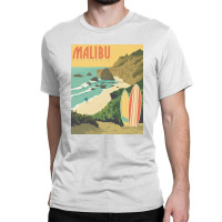 Malibu Calivornia Beach Classic T-shirt | Artistshot