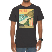 Malibu Calivornia Beach Vintage T-shirt | Artistshot