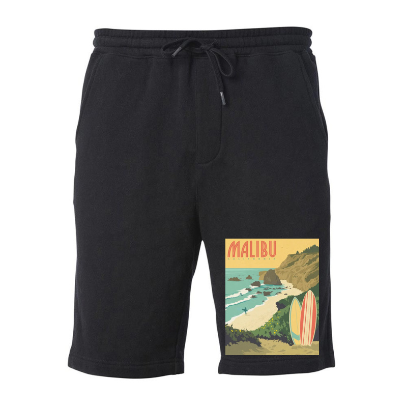 Malibu Calivornia Beach Fleece Short by Mariartin | Artistshot