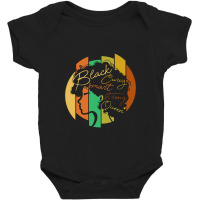 Strong Black Woman Afro Word Art Natural Hair Baby Bodysuit | Artistshot