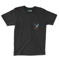 Dabbing Pirates Skeleton Eye Flap Pirate Ship Halloween Pocket T-shirt | Artistshot