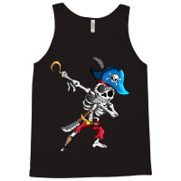 Dabbing Pirates Skeleton Eye Flap Pirate Ship Halloween Tank Top | Artistshot