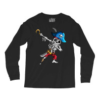 Dabbing Pirates Skeleton Eye Flap Pirate Ship Halloween Long Sleeve Shirts | Artistshot