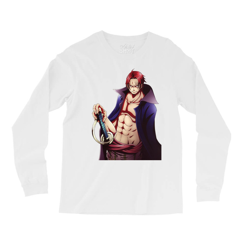 Red Akagami Hair Cool Long Sleeve Shirts | Artistshot