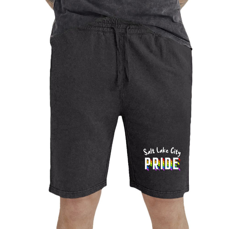 Salt Lake City Pride Lgbt Loud And Proud Vintage Short | Artistshot